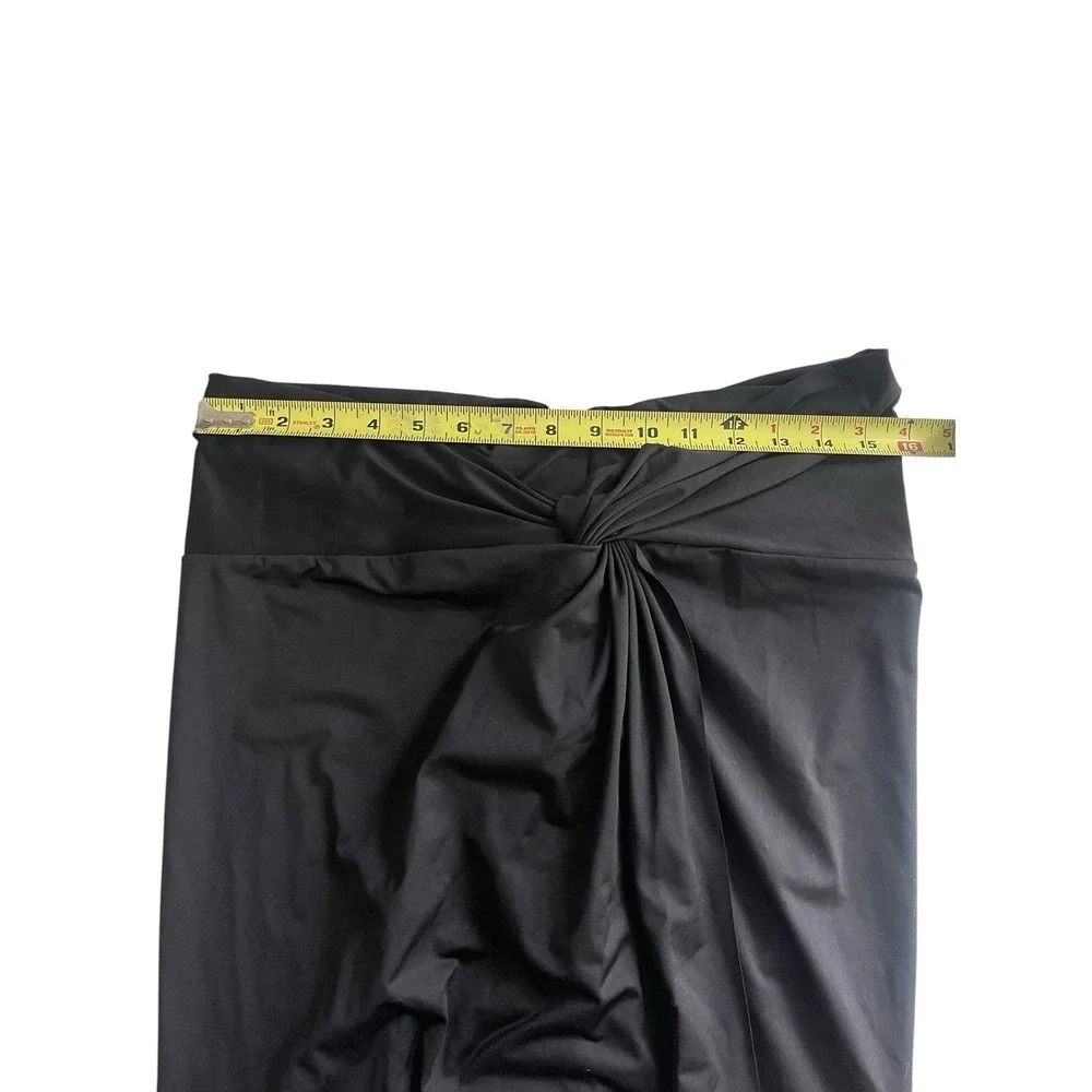 SKIMS Swim Sarong Skirt Onyx Black Cover Up Beach Resortcore Vacation Pool XL